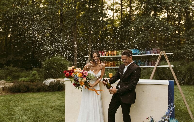 Chatfield Hollow Inn Connecticut Modern Colorful Wedding - Pearl Weddings &amp; Events