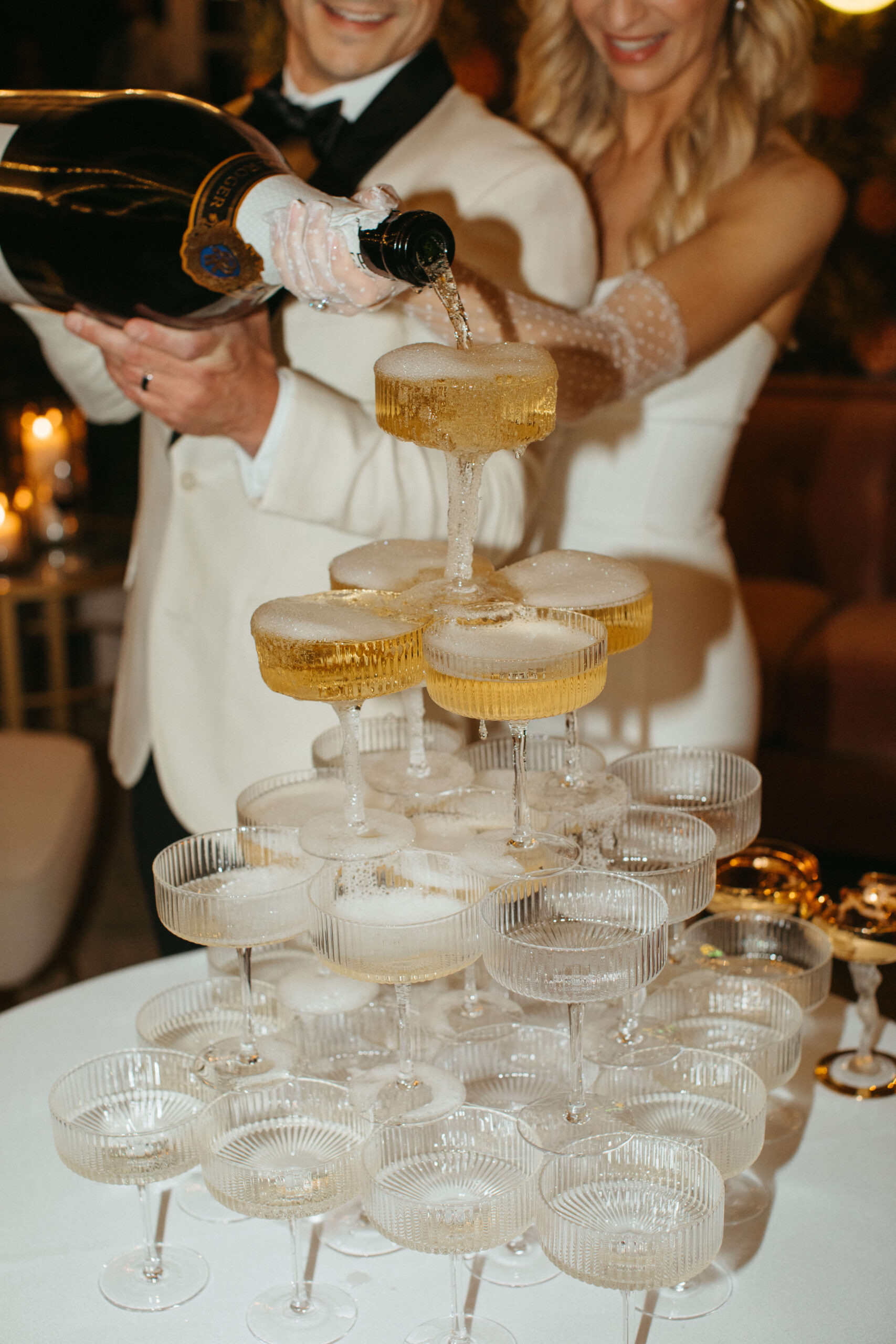 Champagne tower